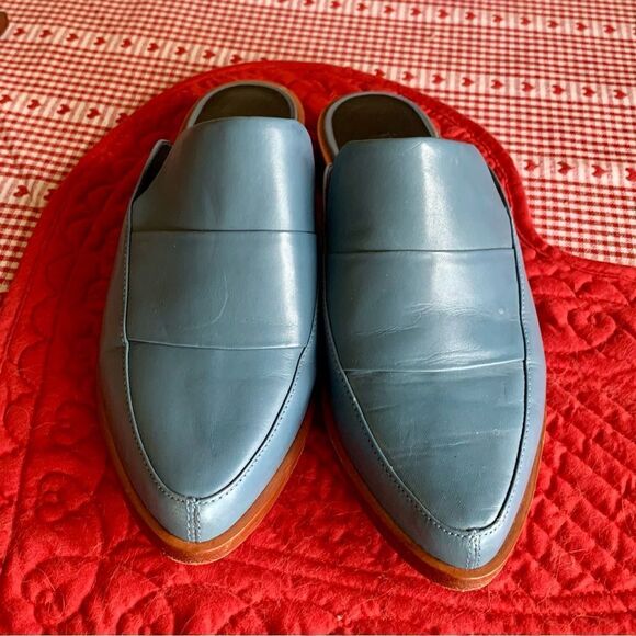 Tibi blue leather mules - Picture 2 of 7